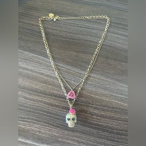 Betsey Johnson Skull necklace